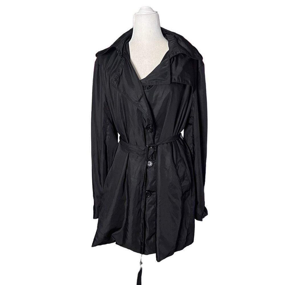 Norma Kamali Black Trench Coat